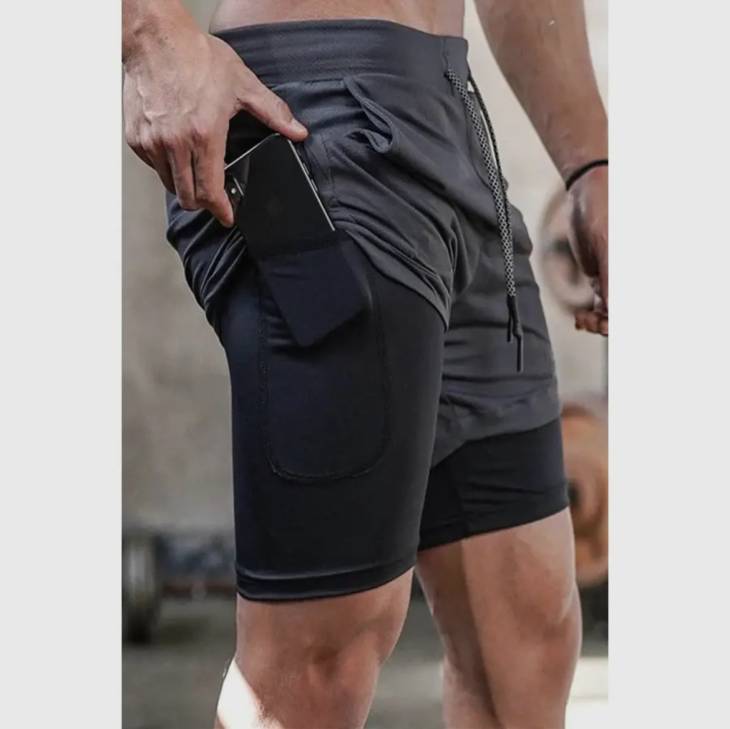 Men 2 in 1 set shorts - Image 2