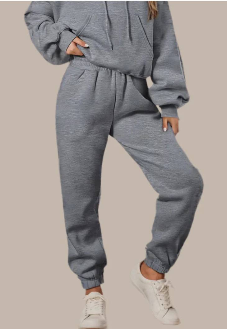 Boyfriend jogger set with hoodie